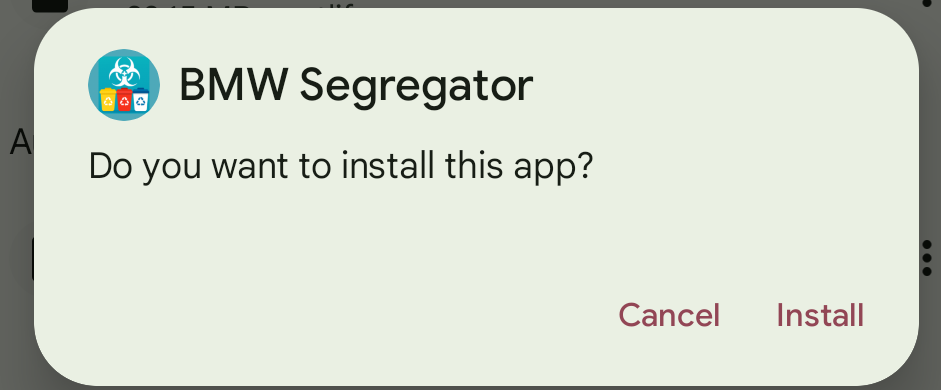 Installation progress